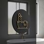 Bathroom Door Sign With Raised Bath Design, thumbnail 6 of 7