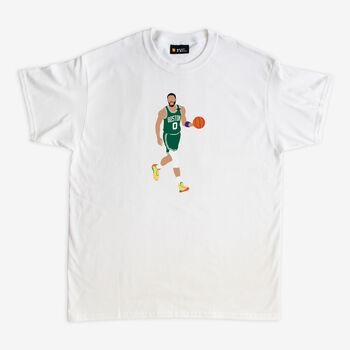 Jayson Tatum Boston Celtics Basketball T Shirt, 2 of 4