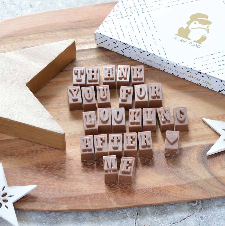 chocolate thank you gifts by morse toad | notonthehighstreet.com