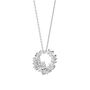 Sterling Silver Floral Bloom Pendant Necklace, thumbnail 2 of 6