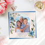 Personalised Blue Floral Birthday Card For Grandmother, thumbnail 1 of 3