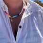 Beach Beaded Rainbow Starfish Necklace, thumbnail 6 of 7