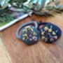 Set Of Two Hand Embroidered Hair Button And Hair Clip, thumbnail 9 of 10
