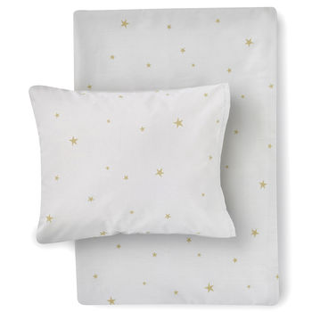 Grey Starry Sky Duvet Set In Cot Bed And Single, 3 of 3