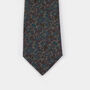 Mens Green And Purple Floral Slim Tie, thumbnail 11 of 12