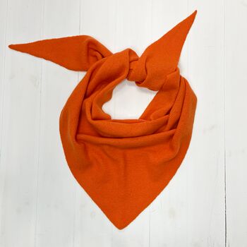 Lambswool Knitted Triangle Scarf, 4 of 12
