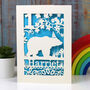 Personalised Papercut Bear Birthday Card, thumbnail 8 of 8