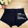 Christmas Boxers Personalised Funny Xmas Gifts For Him, thumbnail 4 of 6