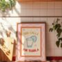 This Calls For Tequila Kitchen Print, thumbnail 1 of 3