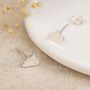 Sterling Silver Mini Cloud Stud Earrings, thumbnail 3 of 8