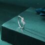 Hydrangea Bouquet Cz Flower Ring In Sterling Silver, thumbnail 8 of 12