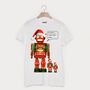 Activate Christmas Mode Men's Christmas Robot T Shirt, thumbnail 1 of 2