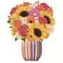 Pop Up 3D Card Large Summer Sunflower Bouquet, thumbnail 1 of 2