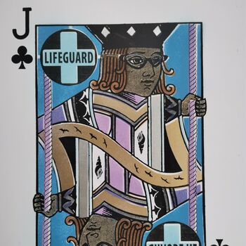 'Jacks At Sea' Original Playing Card Art, 12 of 12