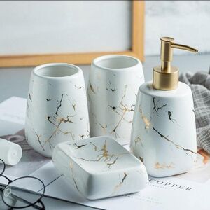 Four Pieces Modern Luxury Bathroom Accessories Set By Momentum ...