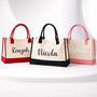 Personalised Heidi Canvas Beach Shoulder Tote Bag, thumbnail 2 of 4