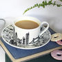 East London Teacup And Saucer Set, thumbnail 2 of 3