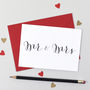 Calligraphy Wedding Card, thumbnail 1 of 7