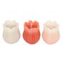 Set Of Three Tulip Shaped Candles, thumbnail 2 of 2