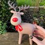 Christmas Rudolf Character Decoration, thumbnail 3 of 4