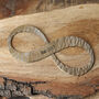 8th Anniversary Gift Bronze Infinity Sculpture, thumbnail 2 of 8