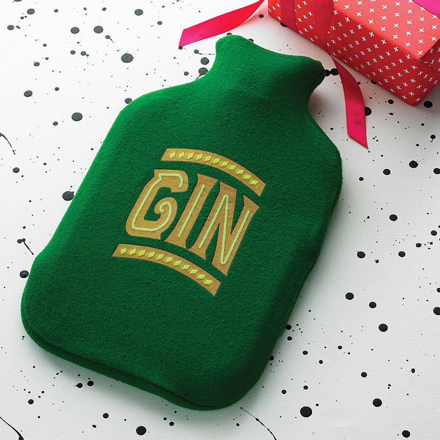 Gin Hot Water Bottle Cover, 1 of 7
