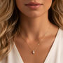 Gold Or Silver Women’s Dainty Marquise Stone Necklace, Christmas Jewellery Gift For Her, thumbnail 1 of 6