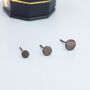 Pair Of Sterling Silver Round Dot Stud Earrings, thumbnail 4 of 12
