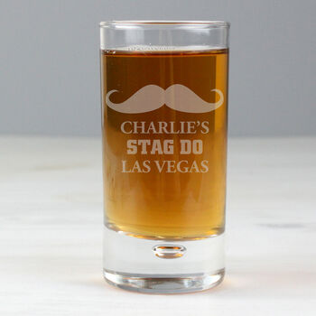 Personalised Moustache Bubble Shot Glass, 3 of 7