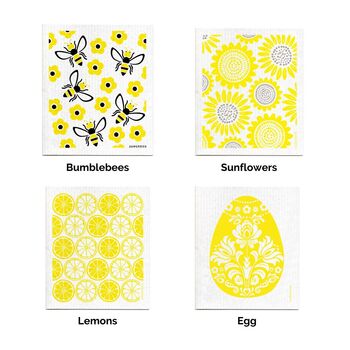 Set Of Swedish Designed Eco Friendly Dishcloths, 6 of 7