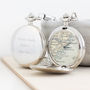 Personalised Map Pocket Watch, thumbnail 2 of 9