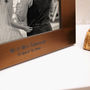 Personalised 8th Bronze Wedding Anniversary Photo Frame, thumbnail 2 of 3