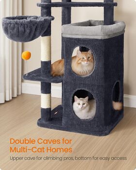 Tall Cat Tree Multi Level Cat Tower, 4 of 8