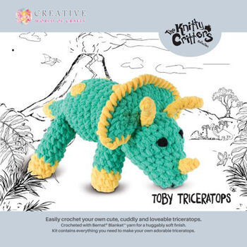 Toby Triceratops Crochet Kit, 2 of 4