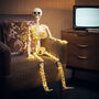 Micro LED Light Up Skeleton Halloween Decoration, thumbnail 1 of 12