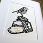 Personalised 'Leather' Third Wedding Anniversary Print, thumbnail 9 of 10