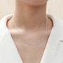Double Layer Necklace With Satellite Chain, thumbnail 1 of 11