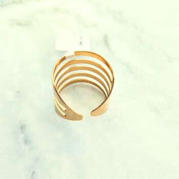 Gold Plated Tiered Ring Adjustable, 4 of 4