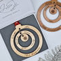 Wooden Christmas Personalised Family Hoop Bauble, thumbnail 4 of 4