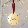 Personalised Pet Name Christmas Tree Decoration, thumbnail 2 of 5