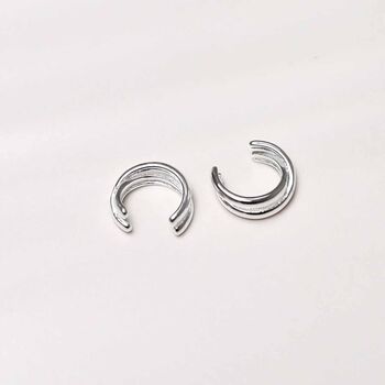 Sterling Silver Double Row Ear Cuff, 5 of 6