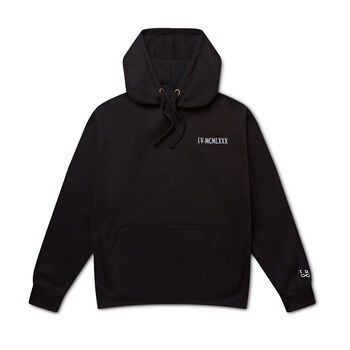 Personalised Roman Numerals Unisex Hoodie With Initial On Sleeve, 8 of 12