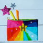 Personalised Pencil Case Pouch Rainbow Starburst Print, thumbnail 1 of 2