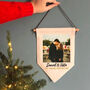 First Engaged Christmas Photo Decoration Banner, thumbnail 1 of 6