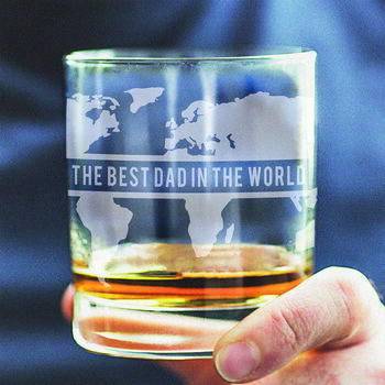Personalised World Map Tumbler Glass, 2 of 4