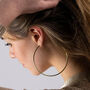 Hypoallergenic Titanium Extra Large Hoop Earrings, thumbnail 1 of 5