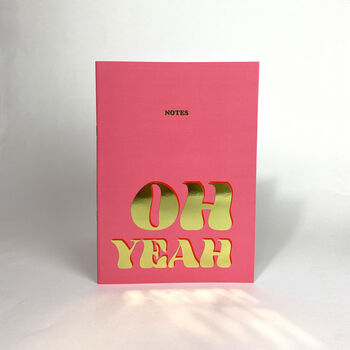 Oh Yeah Notebook With Gold Foil Details, 2 of 2