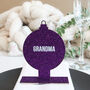 Personalised Purple Bauble Christmas Place Setting, thumbnail 4 of 7