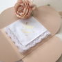 Ladies Wedding Gift Handkerchief Happy Tears, thumbnail 3 of 8