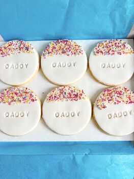 Personalised Dad Biscuit Gift Box For Father's Day, 3 of 4